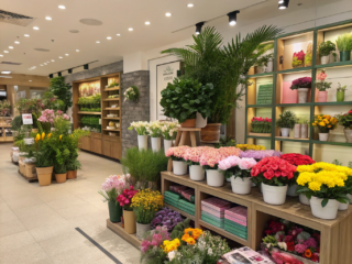 Shop furnishing for florists: nature, aesthetics and atmosphere